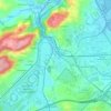 Veriña de Abajo topographic map, elevation, terrain