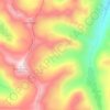 Cordillera de Angamarca y Zumbagua topographic map, elevation, terrain