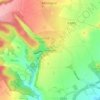 Stourton topographic map, elevation, terrain