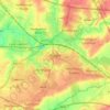 Rugby topographic map, elevation, terrain