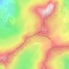 Faux col de Restefond topographic map, elevation, terrain