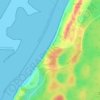 Dune of Pilat topographic map, elevation, terrain