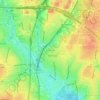 Bouchard topographic map, elevation, terrain