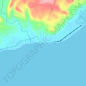 Kamanga topographic map, elevation, terrain
