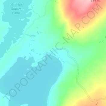 Millertown Junction topographic map, elevation, terrain