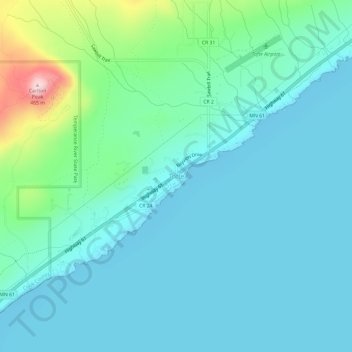 Tofte topographic map, elevation, terrain