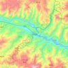 元阳县 topographic map, elevation, terrain