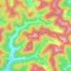 Bald Knob topographic map, elevation, terrain