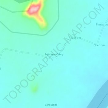 Rajivnager Colony topographic map, elevation, terrain