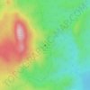 Long Valley Caldera topographic map, elevation, terrain