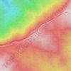 Doi Lang topographic map, elevation, terrain