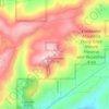 Oak Mountain topographic map, elevation, terrain