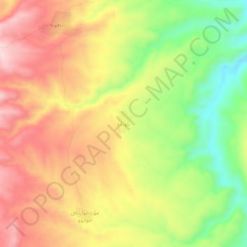 Awbara topographic map, elevation, terrain