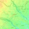 Lalmonirhat topographic map, elevation, terrain