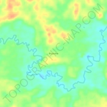 Riozinho topographic map, elevation, terrain