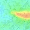 Zicht Vlaamse heuvels topographic map, elevation, terrain