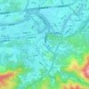 Hengke topographic map, elevation, terrain