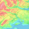 Colchester topographic map, elevation, terrain