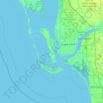 Pine Island topographic map, elevation, terrain