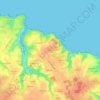 Kerzo topographic map, elevation, terrain