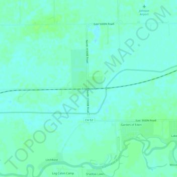 Edgetown topographic map, elevation, terrain