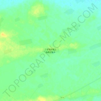 三骏乡 topographic map, elevation, terrain