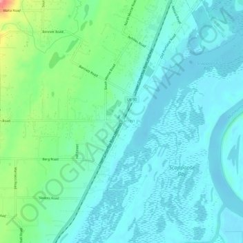 Warren topographic map, elevation, terrain