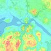 Aalborg topographic map, elevation, terrain