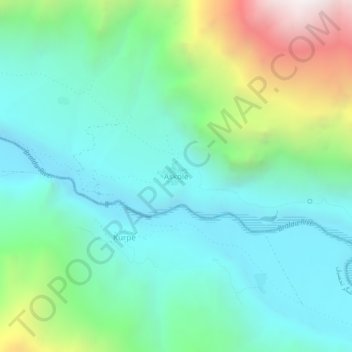 Askole topographic map, elevation, terrain