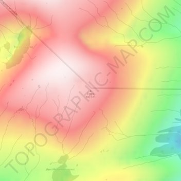 Egga topographic map, elevation, terrain