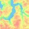 Ямало-Ненецкий автономный округ topographic map, elevation, terrain