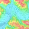 La Terrasse topographic map, elevation, terrain