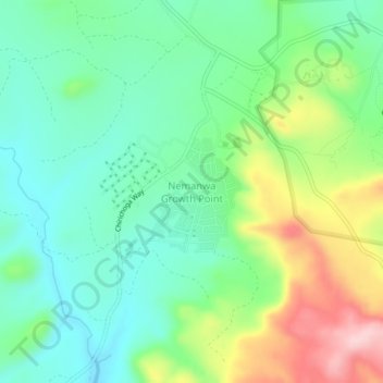 Nemanwa Growth Point topographic map, elevation, terrain