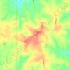 Dabney topographic map, elevation, terrain