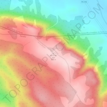 Serra do Japi topographic map, elevation, terrain
