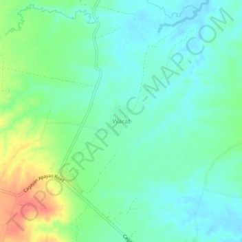 Warat topographic map, elevation, terrain