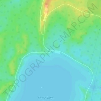 Kamiskotia topographic map, elevation, terrain