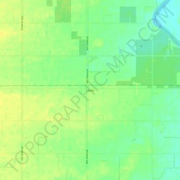 Capay topographic map, elevation, terrain