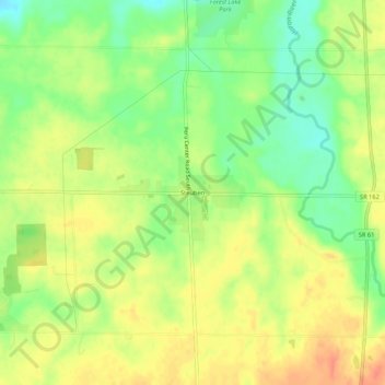 Steuben topographic map, elevation, terrain