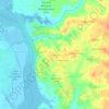Fox Den topographic map, elevation, terrain