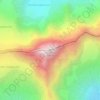 Breithorn topographic map, elevation, terrain