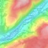 Clyne topographic map, elevation, terrain