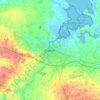 Odense topographic map, elevation, terrain