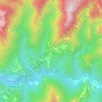 Vico Pancellorum topographic map, elevation, terrain