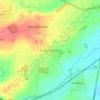 South Rauceby topographic map, elevation, terrain