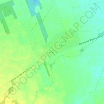 La Finca topographic map, elevation, terrain