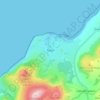 Trefor topographic map, elevation, terrain