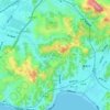 御所ノ内 topographic map, elevation, terrain