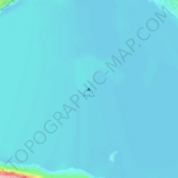 Askja topographic map, elevation, terrain