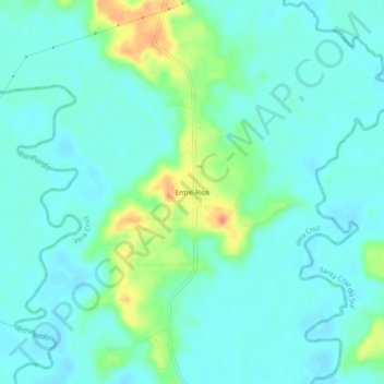Entre-Rios topographic map, elevation, terrain